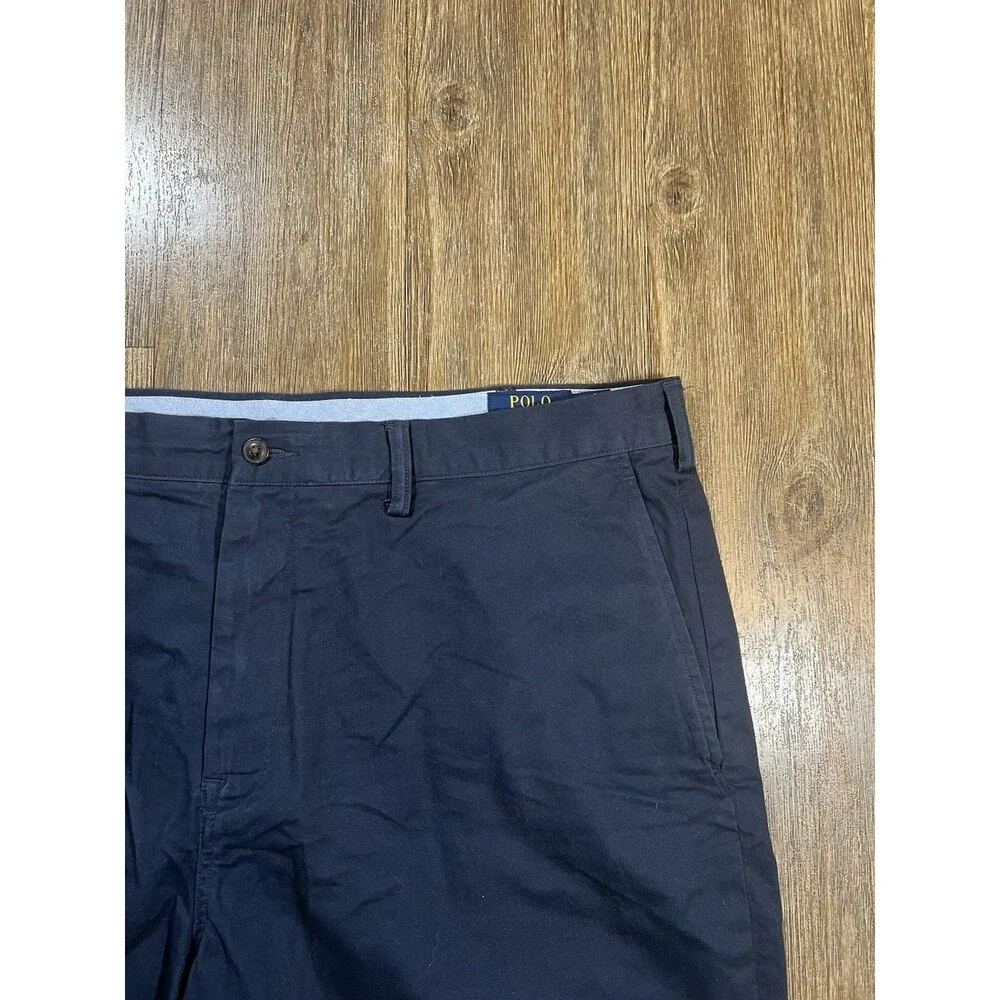 Polo Ralph Lauren Men's 40 Stretch Classic Fit Blue Chino Shorts 9